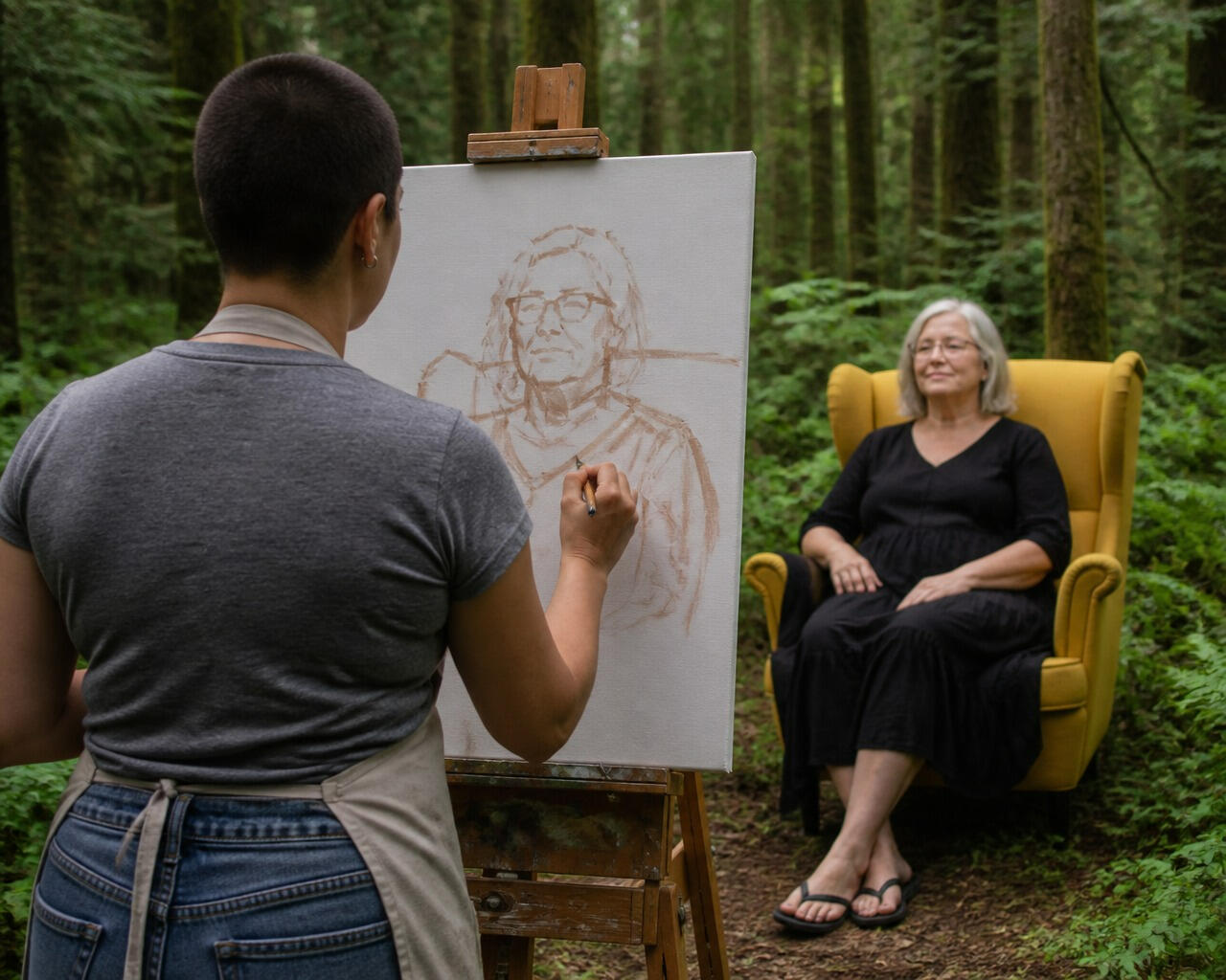 Unspoken Women Sitting 3